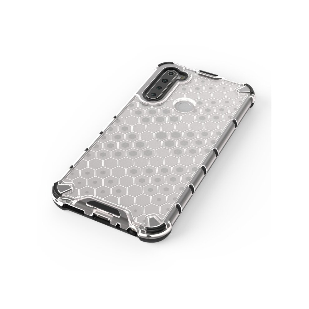 2Pcs For Oppo Realme 5 Pro Shockproof Honeycomb Pc + Tpu Case(White) White 8881471538399