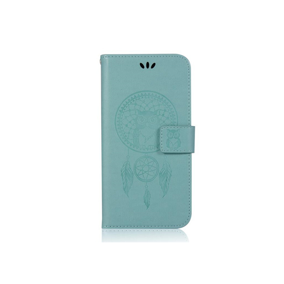 2Pcs Wind Chime Owl Embossing Pattern Horizontal Flip Leather Case For Huawei P Smart Z 8881471538627