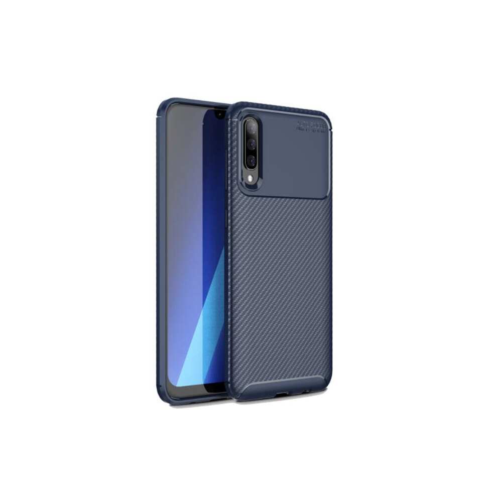 2Pcs For Galaxy A50s Carbon Fiber Texture Shockproof Tpu Case 8881471539167