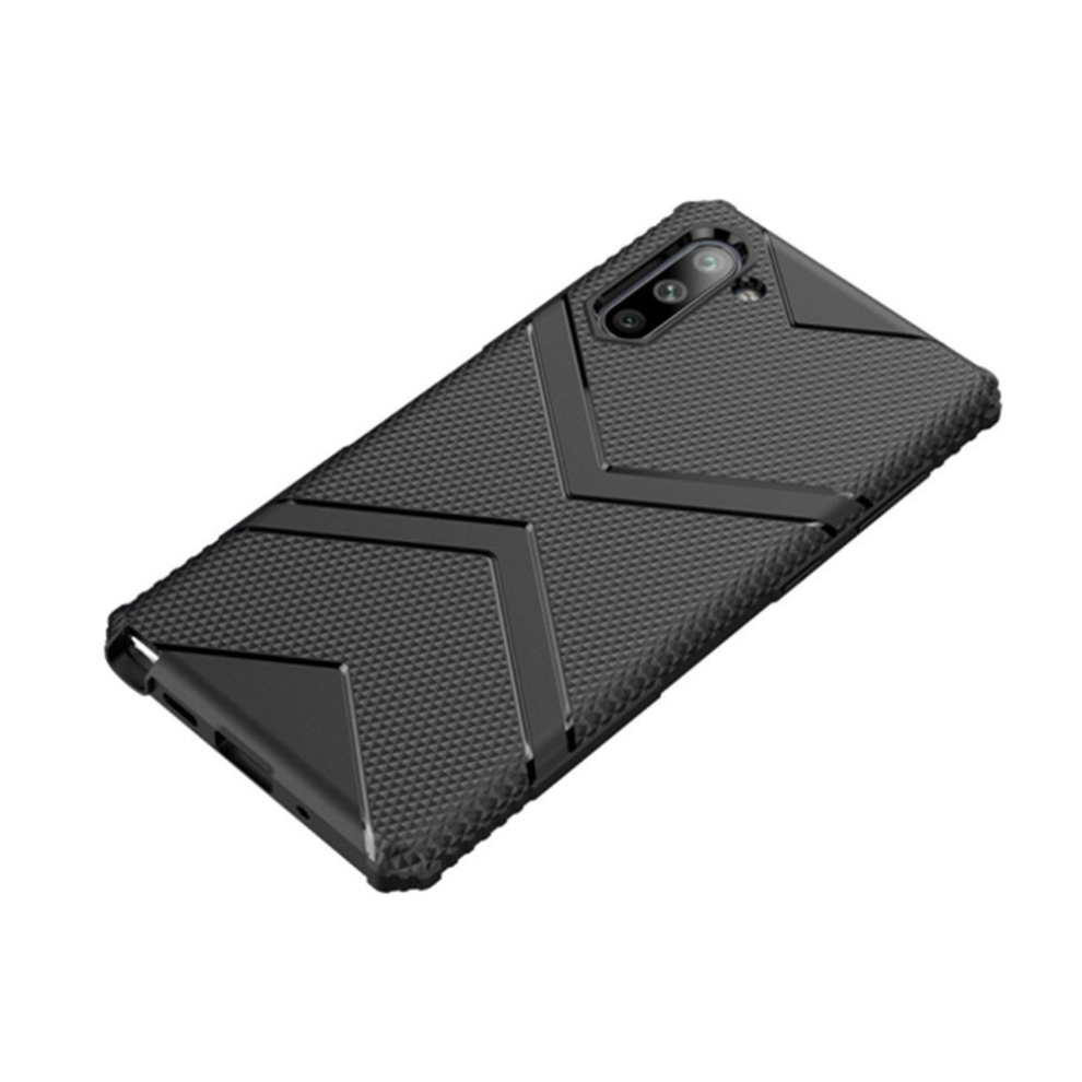 2Pcs Diamond Shield Tpu Drop Protection Case For Galaxy Note 10(Black) Black 8881471539174