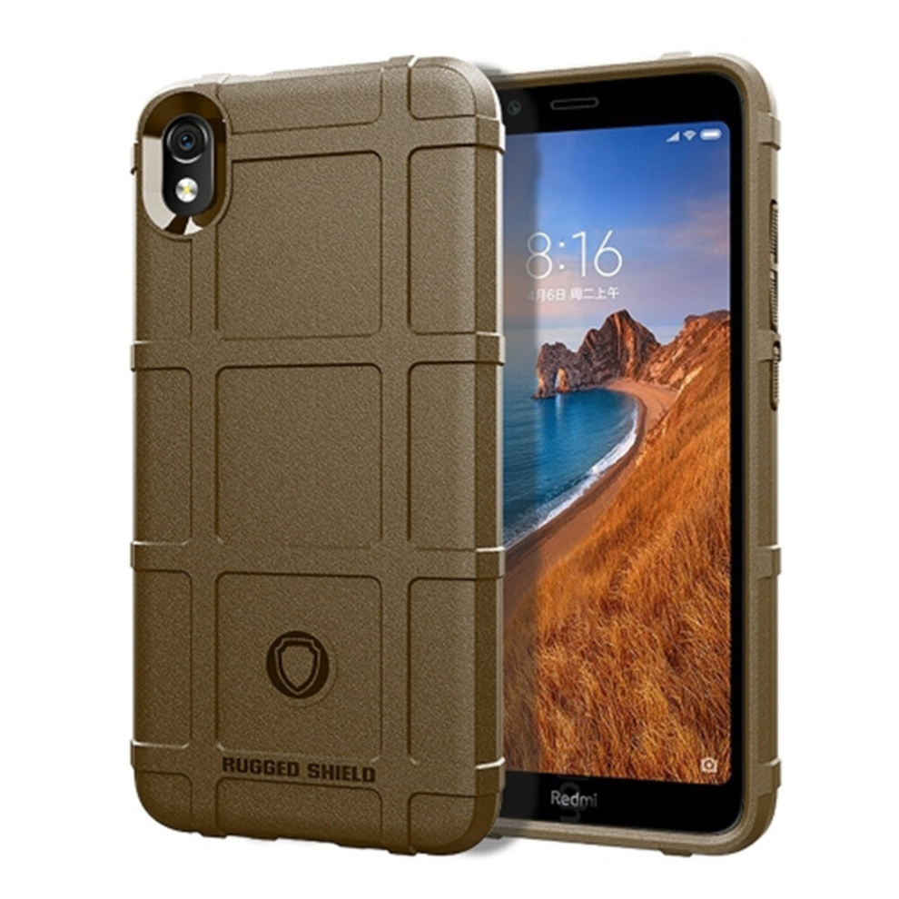 Shockproof Protector Cover Full Coverage Silicone Case For Xiaomi Redmi 7A (Brown) Brown 8881471538337
