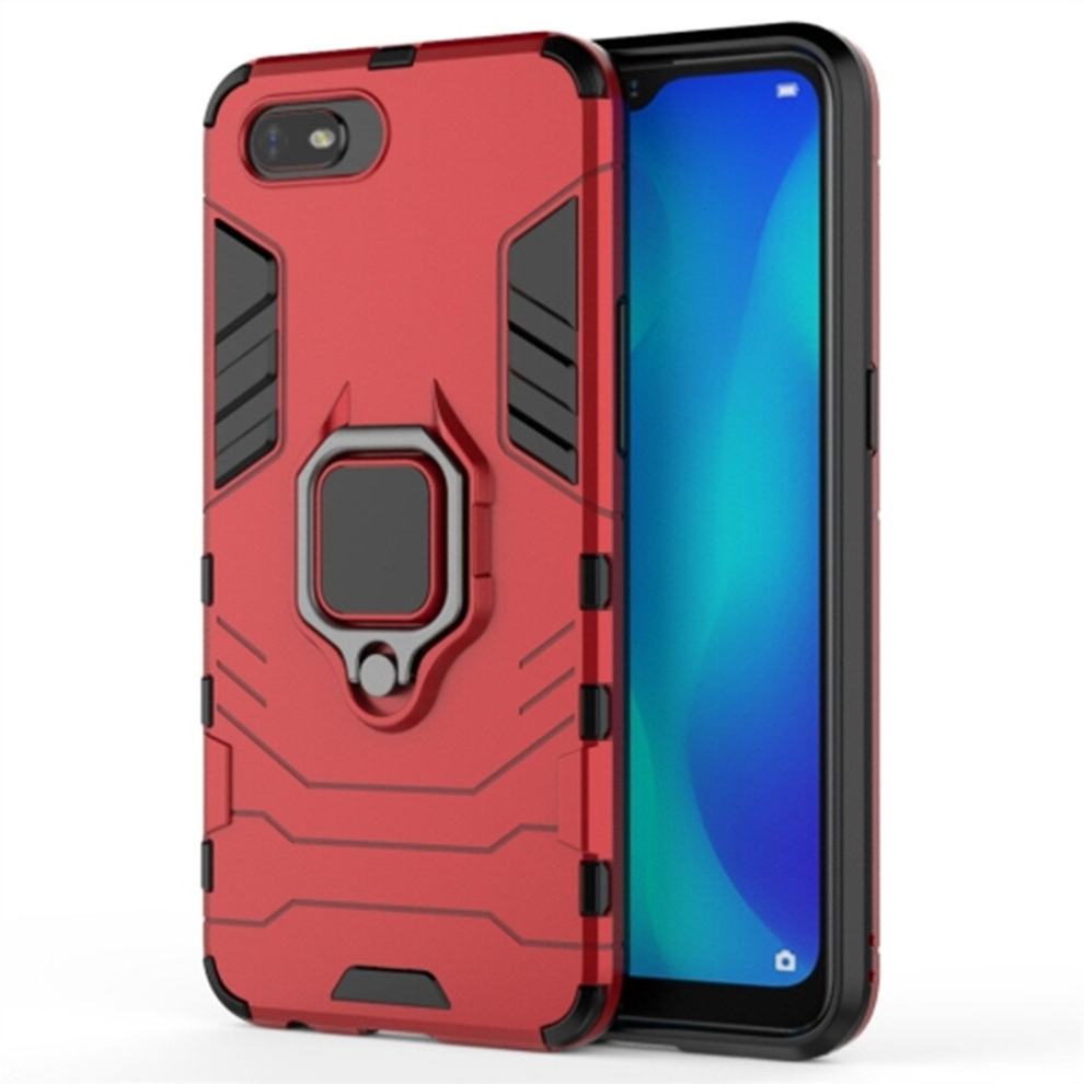 For Oppo A1k / Realme C2 Pc + Tpu Shockproof Protective Case With Magnetic Ring Holder 8881471538566