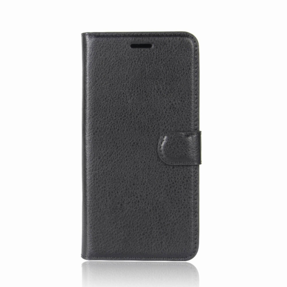 2Pc For Huawei P20 Lite Pu + Tpu Litchi Texture Horizontal Flip Leather Case With Wallet & Holder & Card Slots (Black) Black 8881471539358