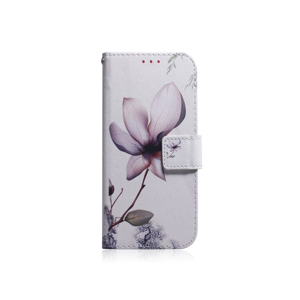 For Galaxy A20s Coloured Drawing Pattern Horizontal Flip Pu Leather Case With Holder & Card Slots & Wallet(Magnolia) 8881471536265