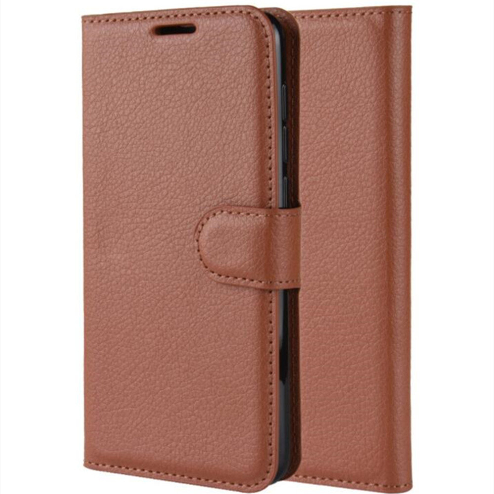 Litchi Texture Horizontal Flip Leather Case For Oppo Realme 5, With Wallet & Holder & Card Slots(Brown) Brown 8881471538283