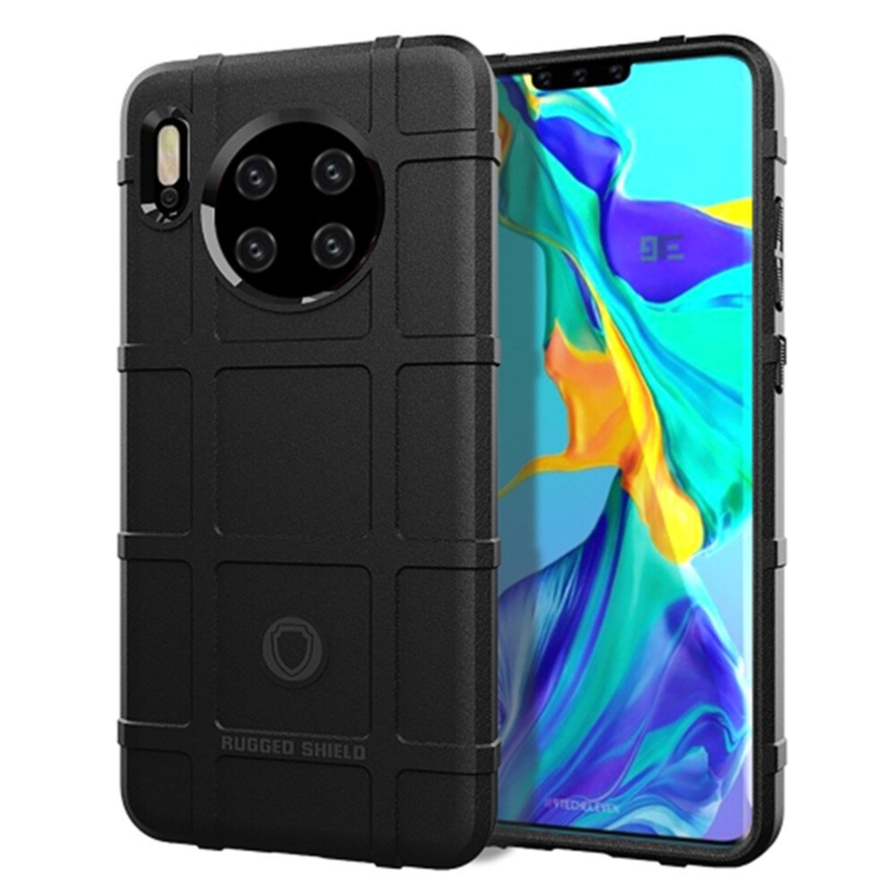 2Pcs For Huawei Mate 30 Pro Full Coverage Shockproof Tpu Case(Black) Black 8881471535602
