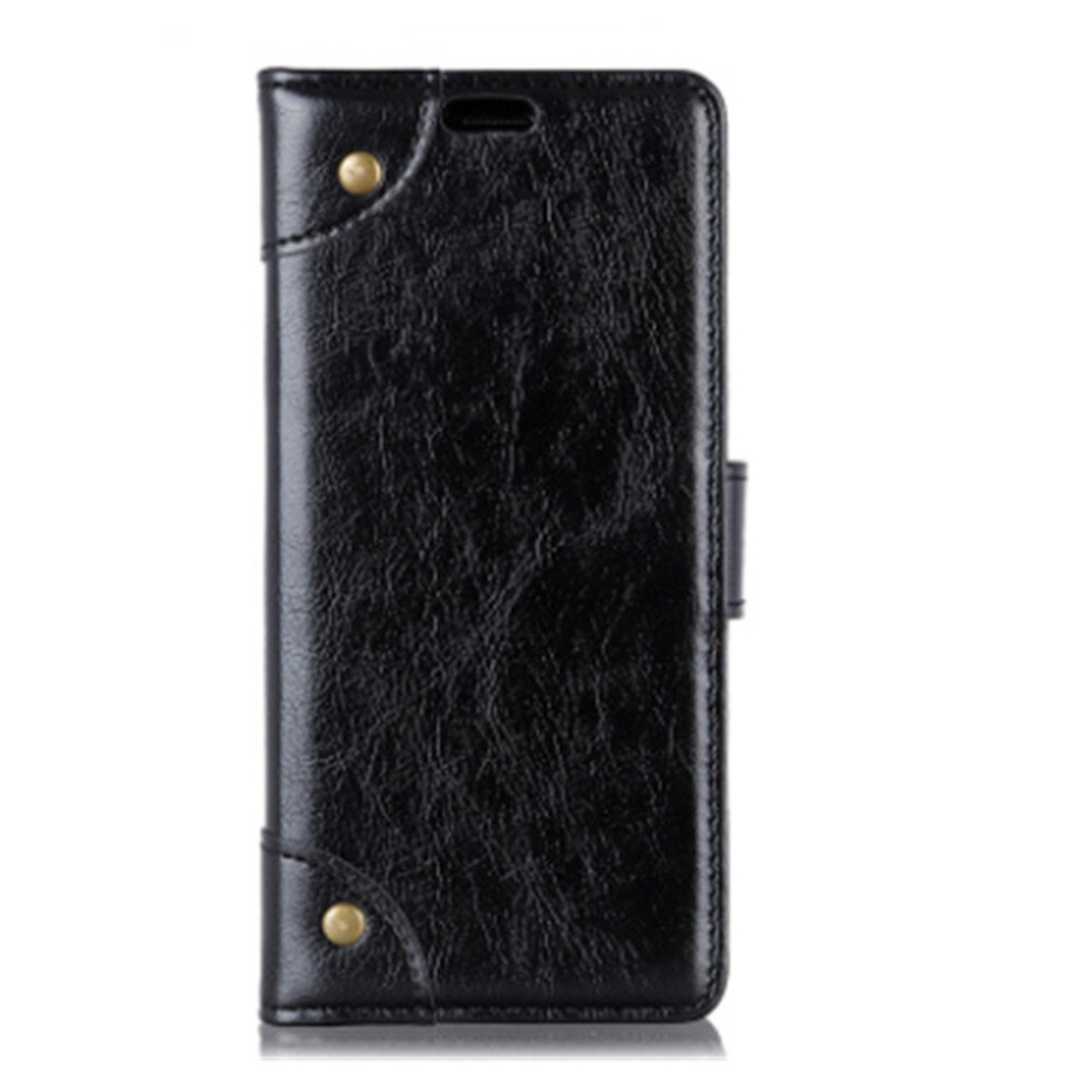 Copper Buckle Side-Corner Fixed Retro Texture Horizontal Flip Leather Case For Galaxy S10e, With Holder & Three Cards 8881471539518
