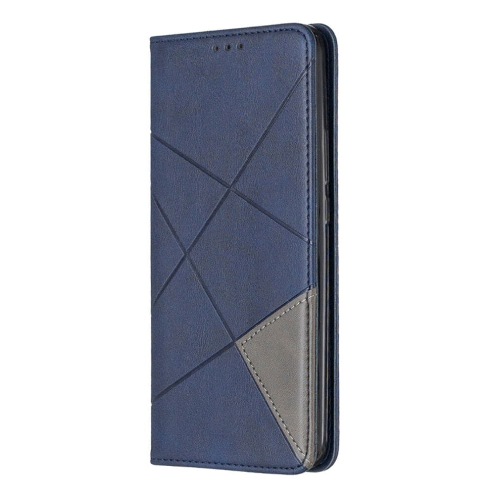 Rhombus Texture Horizontal Flip Magnetic Leather Case With Holder & Card Slots For Huawei P Smart Z / Y9 Prime (2019)(Blue) Blue 8881471539198