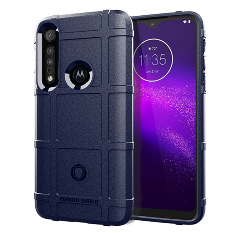 For Moto One Macro Full Coverage Shockproof Tpu Case(Blue) Blue 8881471534735