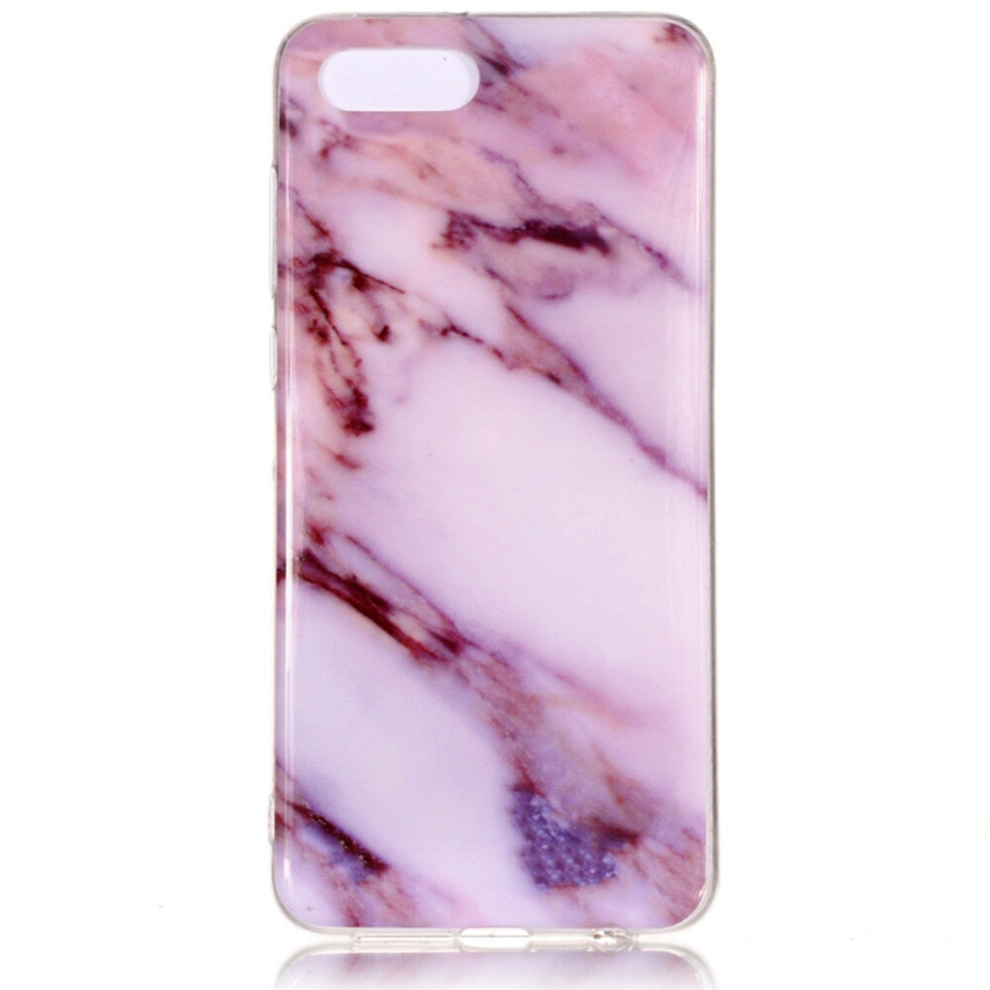 3Pc Marble Pattern Soft Tpu Case For Huawei Y5 (2018)(Purple) Purple 8881471538535
