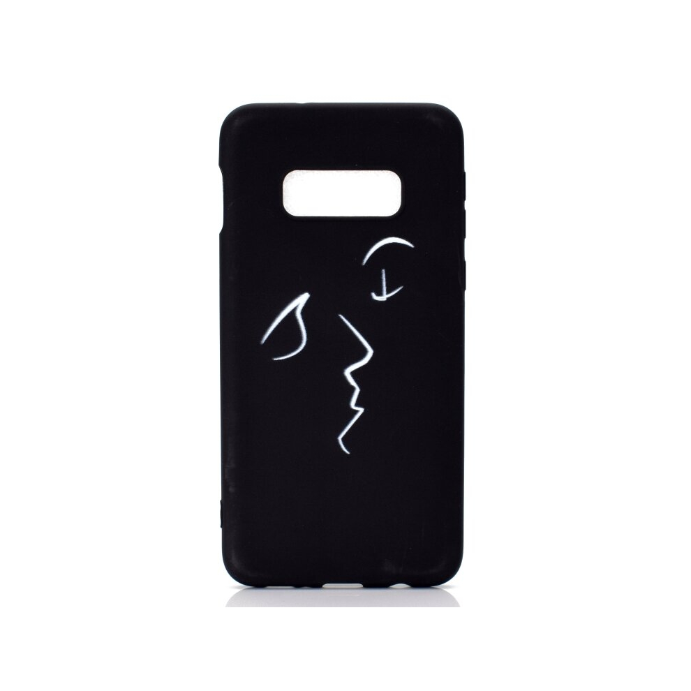 3Pcs For Galaxy S10e Shockproof Stick Figure Pattern Soft Tpu Protective Case(Kiss) 8881471537644