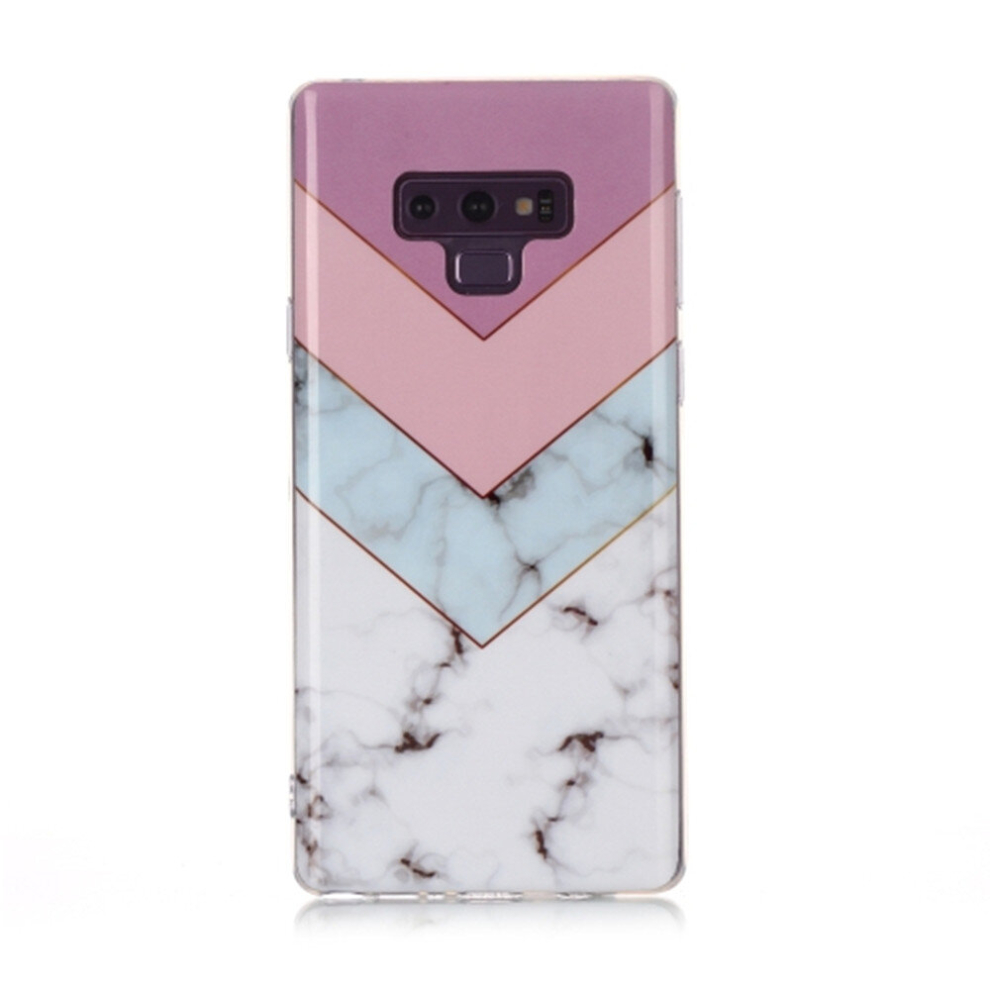 For Galaxy Note 9 Coloured Drawing Pattern Imd Workmanship Soft Tpu Protective Case(Tricolor) 8881471537866