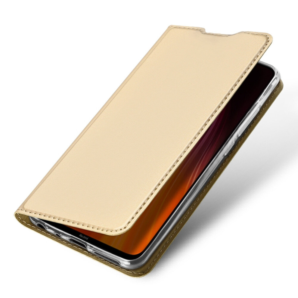 For Redmi Note 8 Horizontal Flip Pu + Tpu Leather Case, With Holder & Card Slots(Gold) Gold 8881471534865