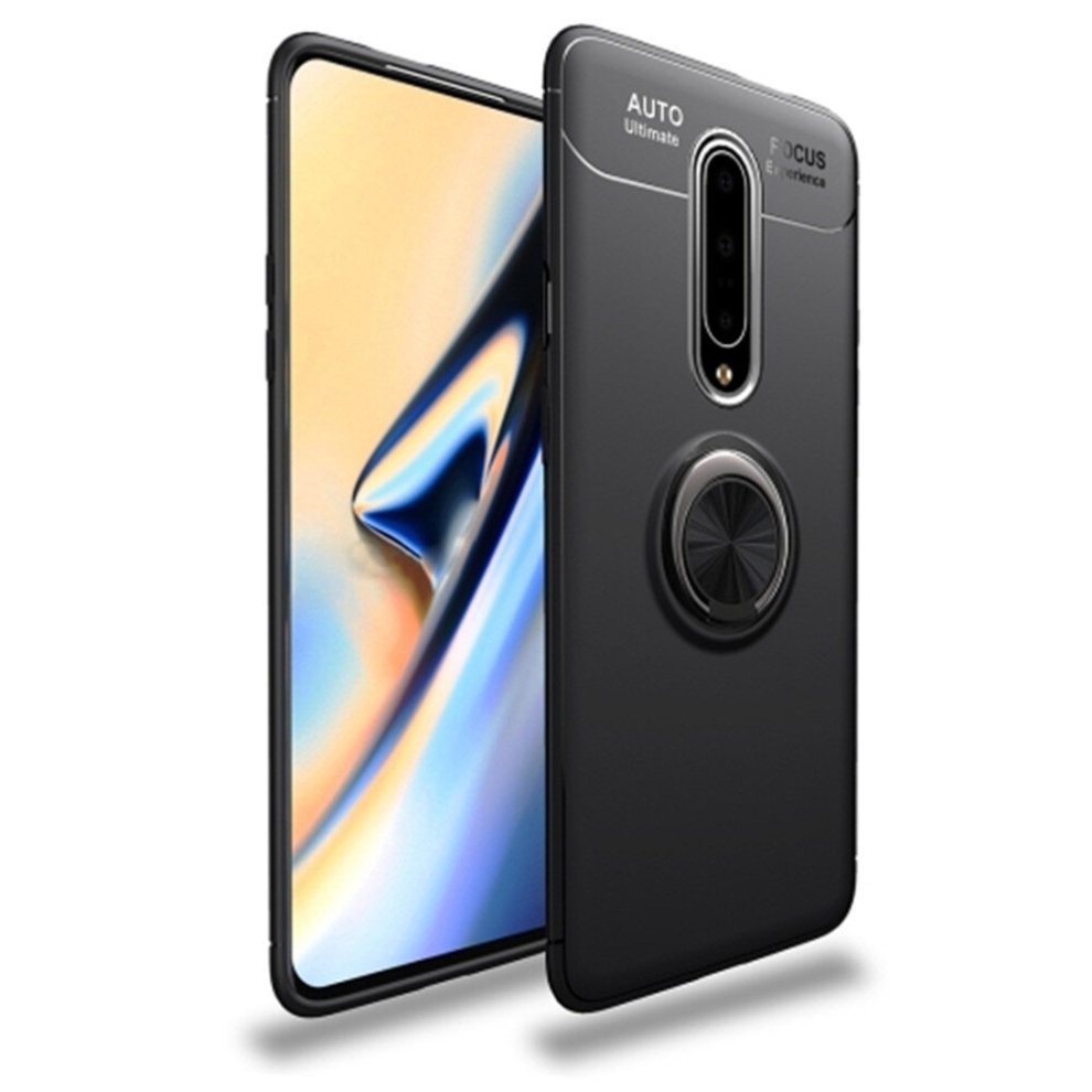 Shockproof Tpu Case For Oneplus 7 Pro, With Invisible Holder (Black) Black 8881471535855