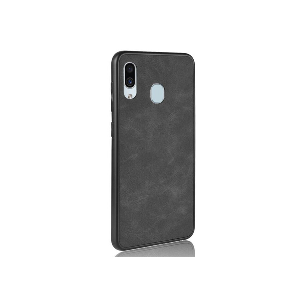 2Pcs Shockproof Sheep Skin Pc + Pu + Tpu Case For Galaxy A40 8881471537798