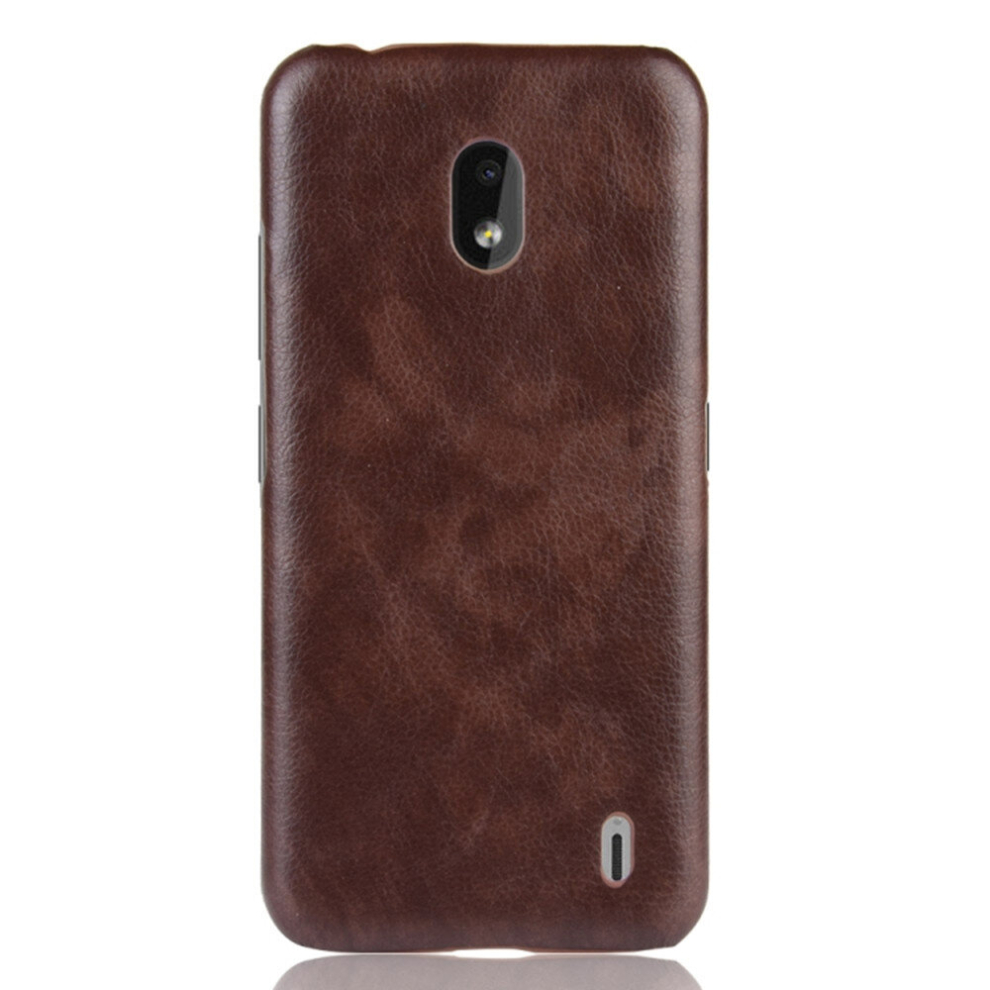 2 Pcs Shockproof Litchi Texture Pc + Pu Case For Nokia 2.2(Brown) Brown 8881471535800