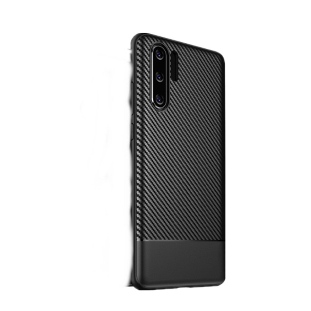 2Pcs Lewei Series Carbon Fiber Texture Tpu Protective Case For Huawei P30 Pro (Black) Black 8881471539068