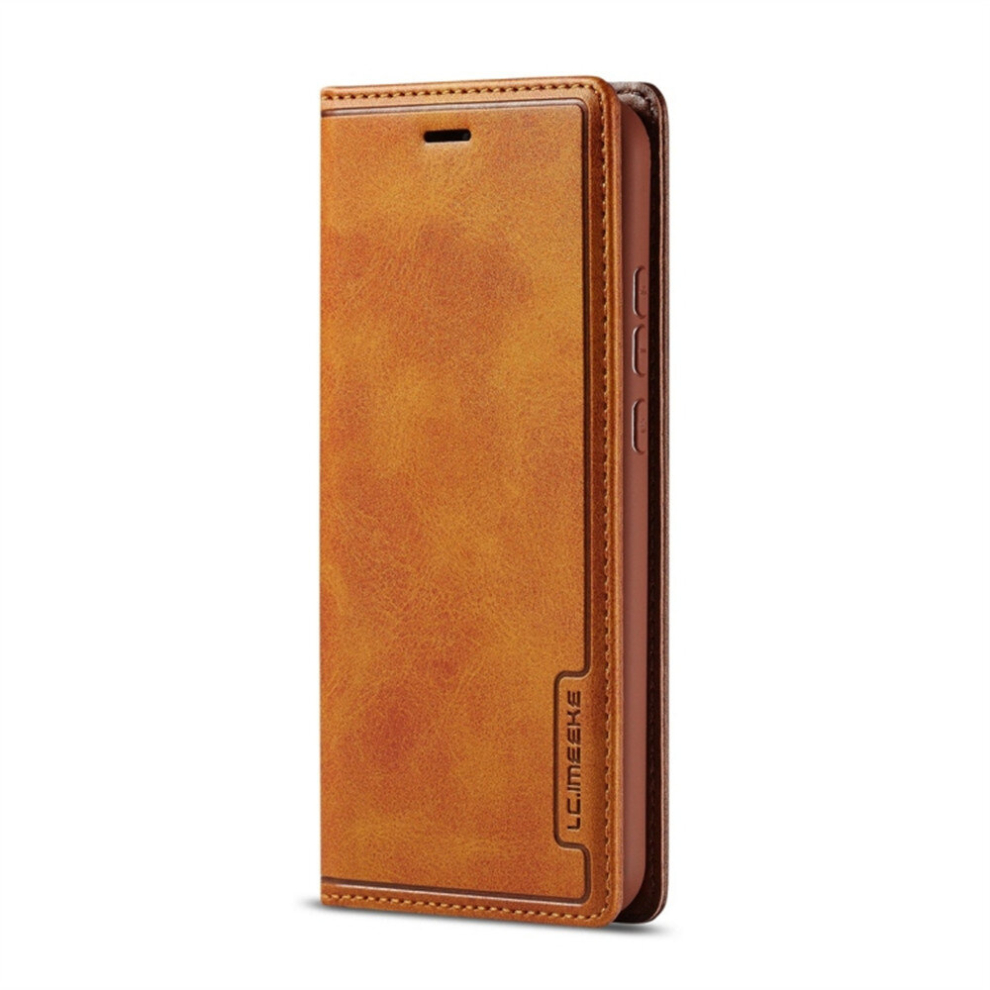 For Huawei P20 Lite Pu + Tpu Color Matching Frosted Horizontal Flip Leather Case With Holder & Card Slot(Brown) Brown 8881471535916