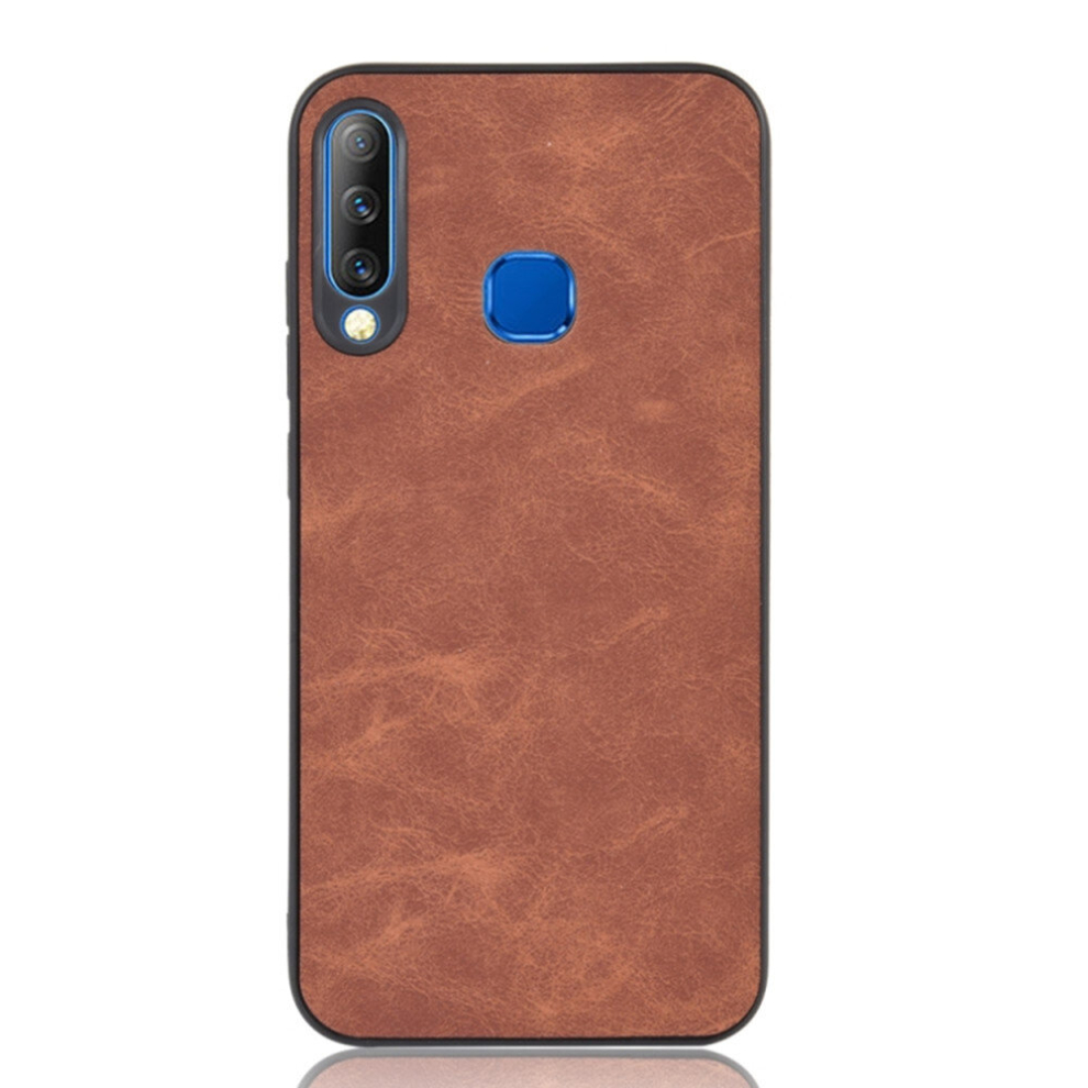 2Pcs Shockproof Sheep Skin Pc + Pu + Tpu Case For Infinix S4(Brown) Brown 8881471537026