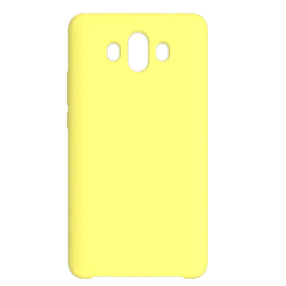 Solid Color Liquid Silicone Dropproof Protective Case For Huawei Mate 10(Yellow) Yellow 8881471536982