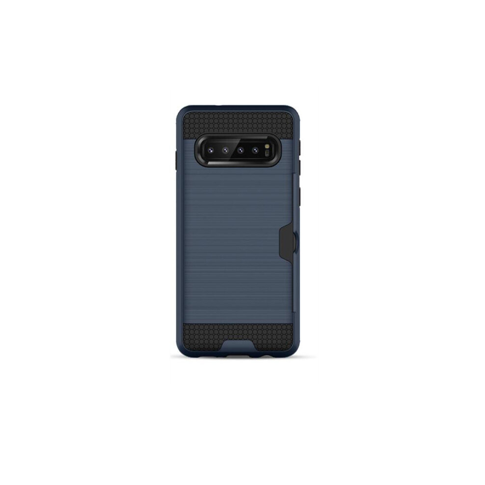 2Pcs Ultra-Thin Tpu+Pc Brushed Texture Shockproof Protective Case For Galaxy S10 8881471536975