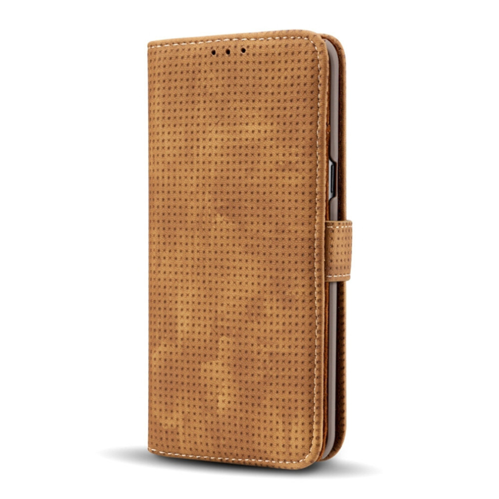 For Galaxy Note10 Mesh Breathable Horizontal Flip Leather Case, With Card Slot & Holder & Wallet & Photo Frame(Brown) Brown 8881471536753