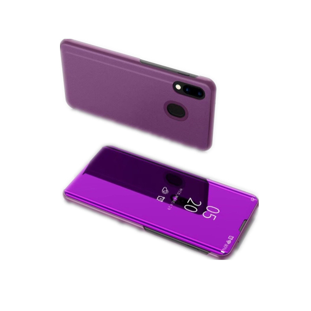 Electroplating Mirror Horizontal Flip Leather Case For Xiaomi Mi 9Se With Holder (Purple) Purple 8881471537071