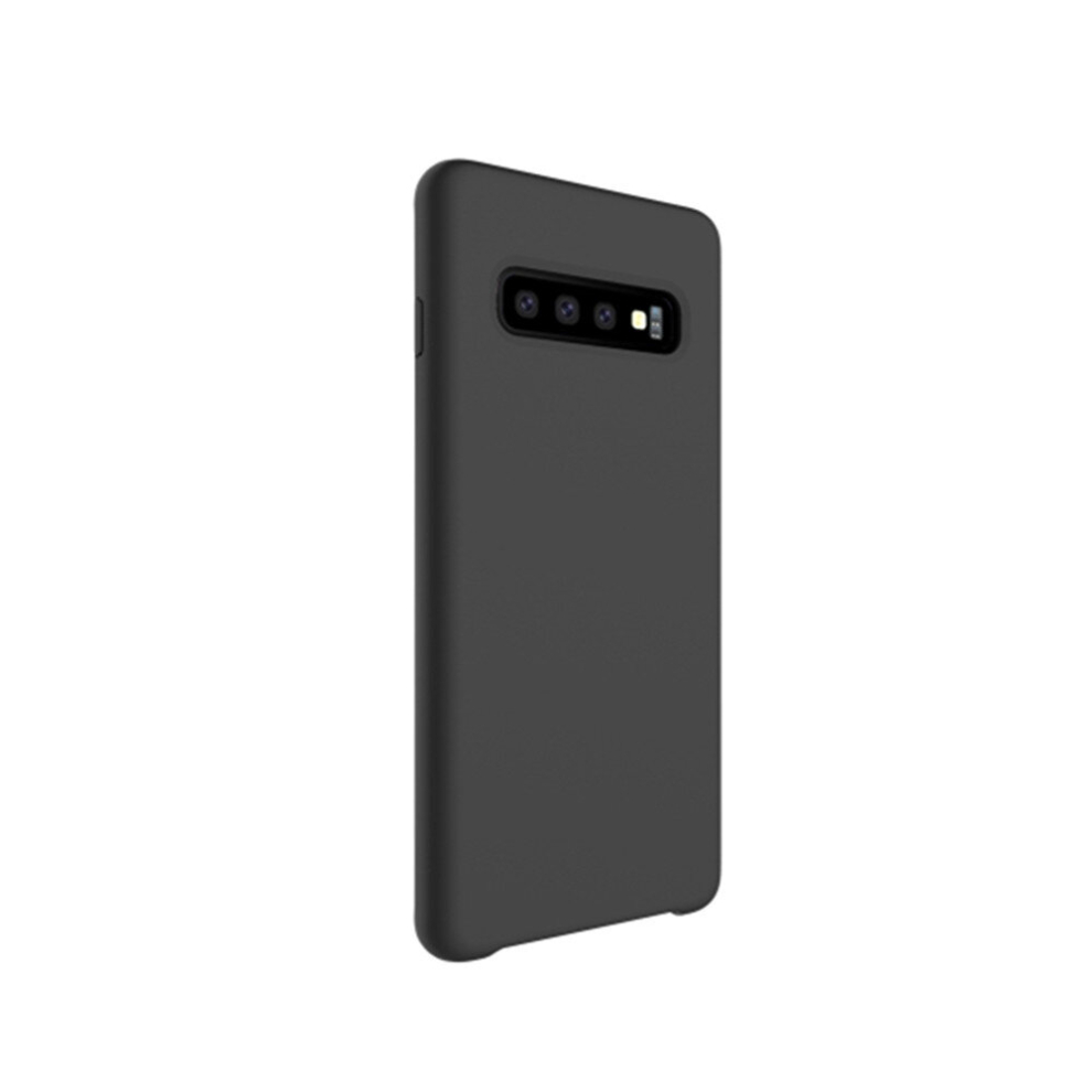Shockproof Solid Color Liquid Silicone Case For Galaxy S10 (Black) Black 8881471537118