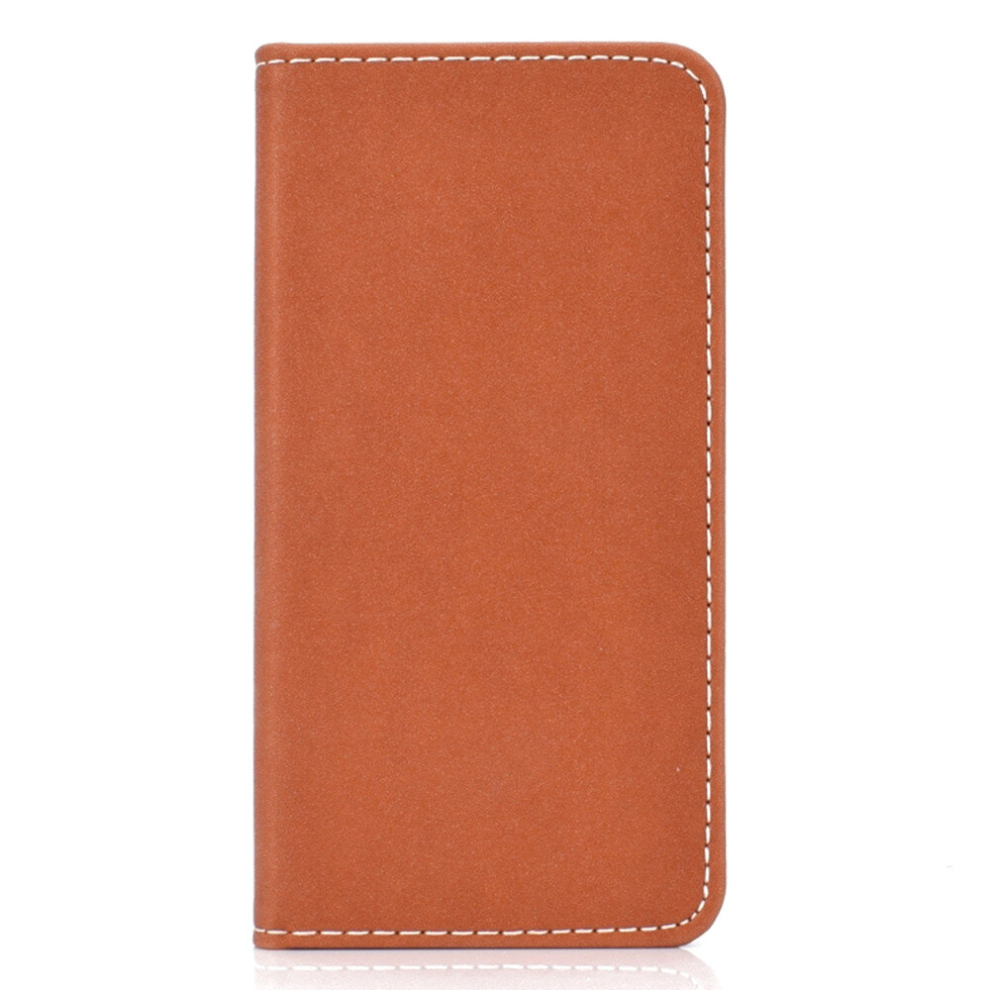 For Galaxy A10 Solid Color Magnetic Horizontal Flip Leather Case With Card Slot & Holder(Brown) Brown 8881471539129
