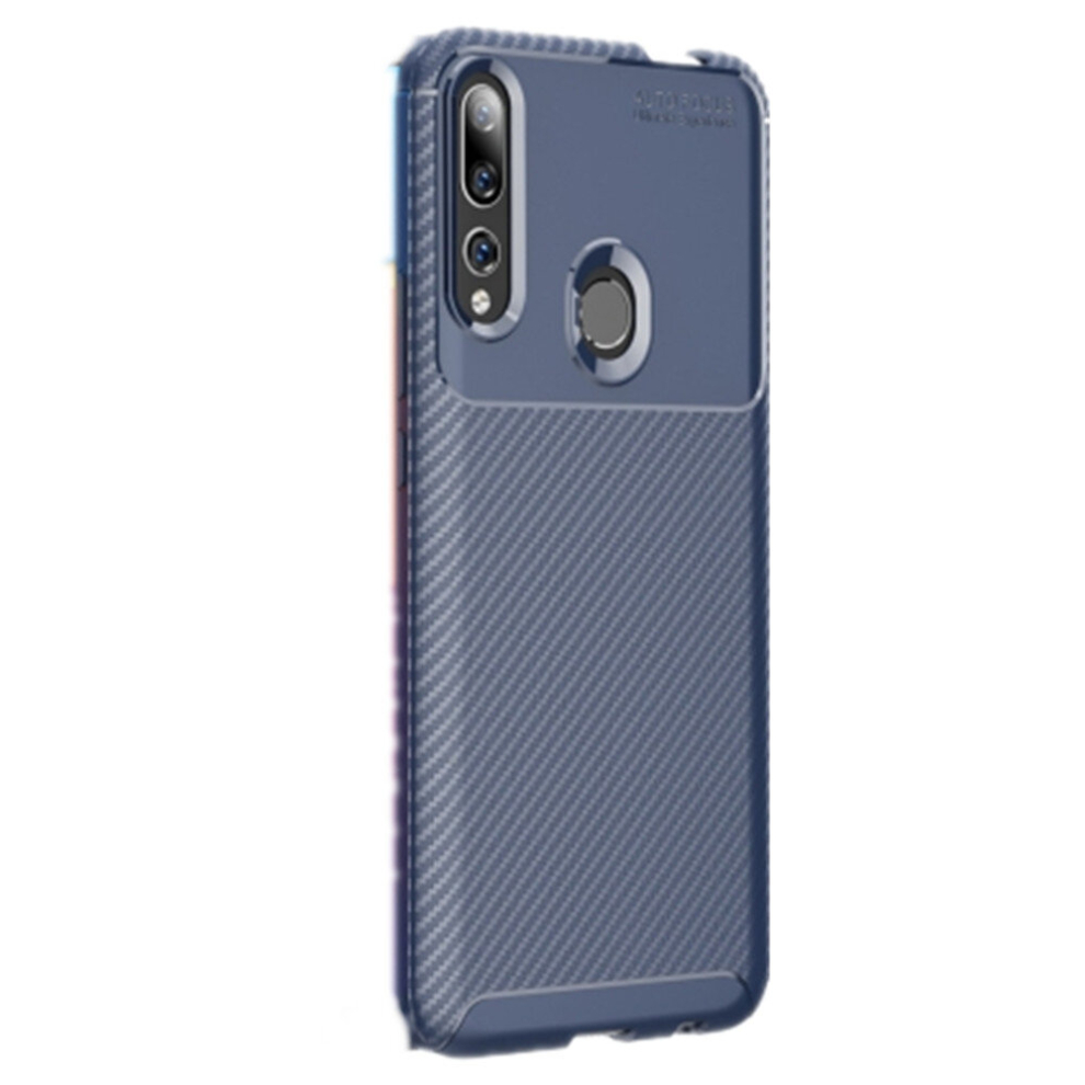 2Pcs Beetle Series Carbon Fiber Texture Shockproof Tpu Case For Huawei Y9prime 2019 / P Smart Z(Blue) Blue 8881471534117