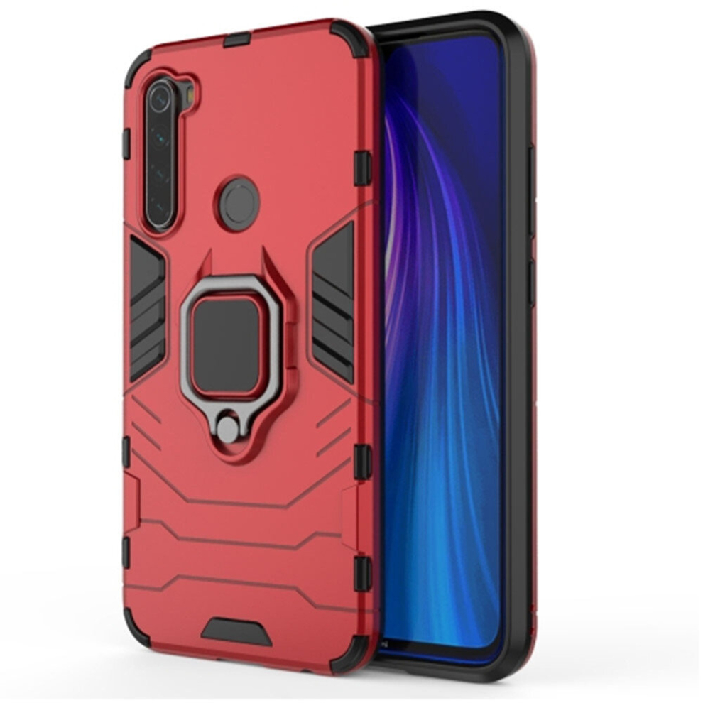 For Xiaomi Redmi Note8 Pc + Tpu Shockproof Protective Case With Magnetic Ring Holder 8881471534339