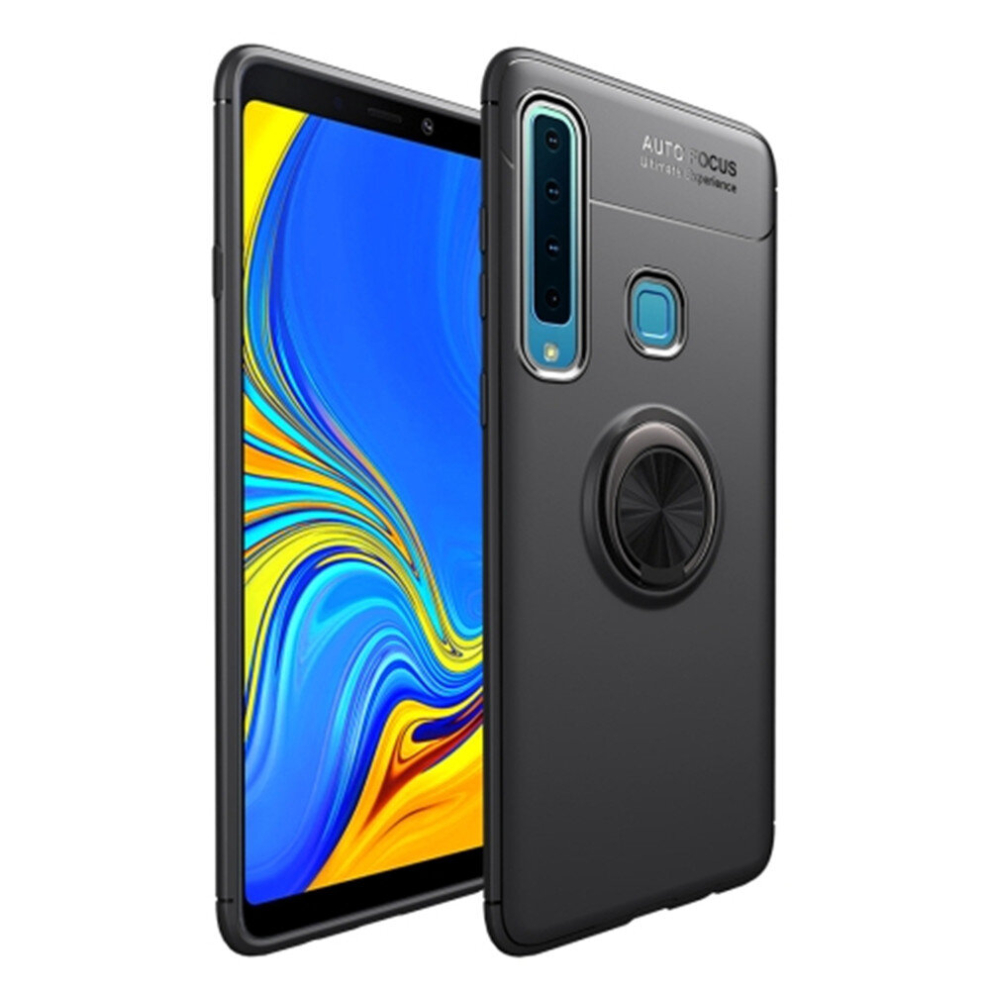 Shockproof Tpu Case For Galaxy A9 (2018), With Holder (Black) Black 8881471544499
