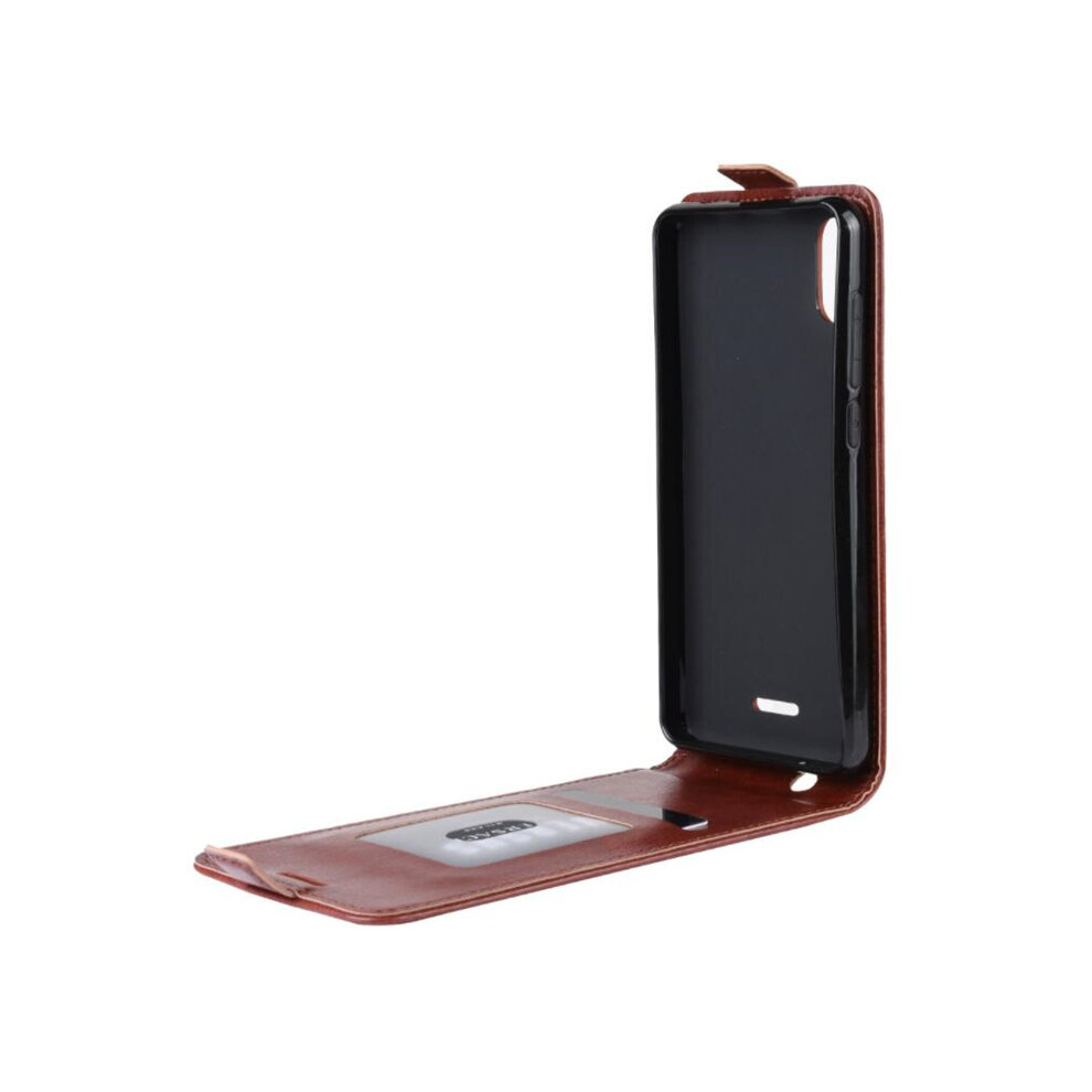 2Pcs Crazy Horse Vertical Flip Leather Protective Case For Wiko Y80 8881471541344