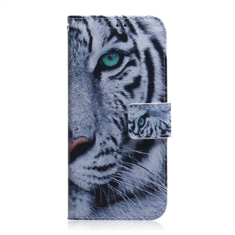 Tiger Pattern Coloured Drawing Horizontal Flip Leather Case For Huawei Honor 8X, With Holder & Card Slots & Wallet 8881471547162
