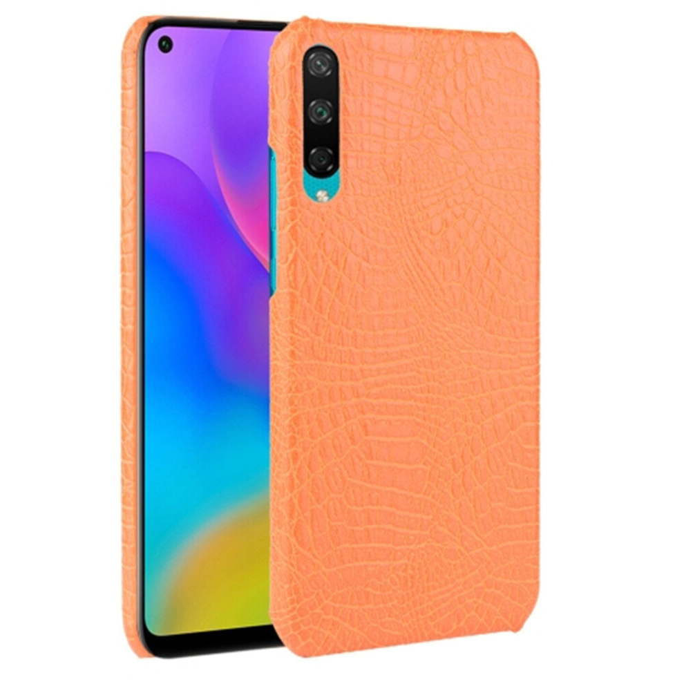 2Pcs For Huawei Honor Play3 Shockproof Crocodile Texture Pc + Pu Case(Orange) Orange 8881471547254