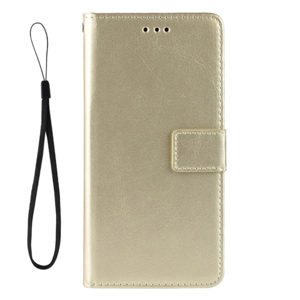 2Pcs Retro Crazy Horse Texture Horizontal Flip Leather Case For Huawei P20 Lite (2019) / Nova 5I, With Holder & Card Slots & Photo Frame(Gold) Gold 8881471547841