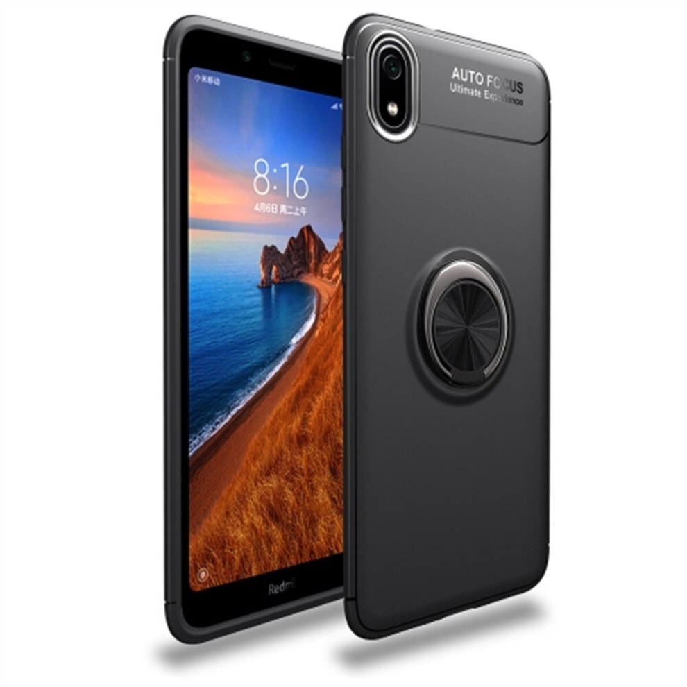 Shockproof Tpu Case For Xiaomi Redmi 7A, With Invisible Holder (Black) Black 8881471537255