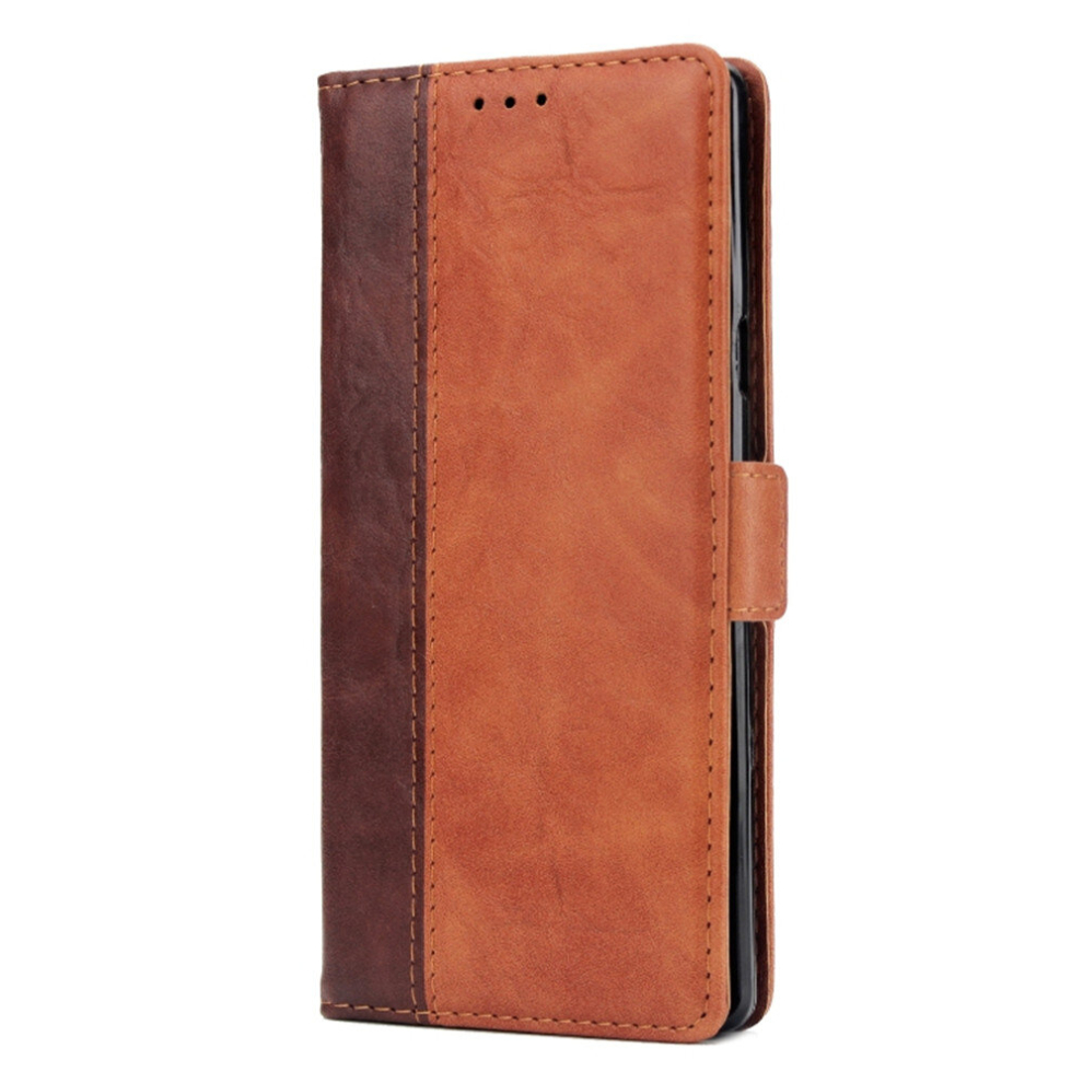 For Galaxy Note9 Retro Texture Contrast Color Splicing Horizontal Flip Tpu + Pu Leather Case With Card Slots & Holder & Wallet(Brown) Brown 8881471544666