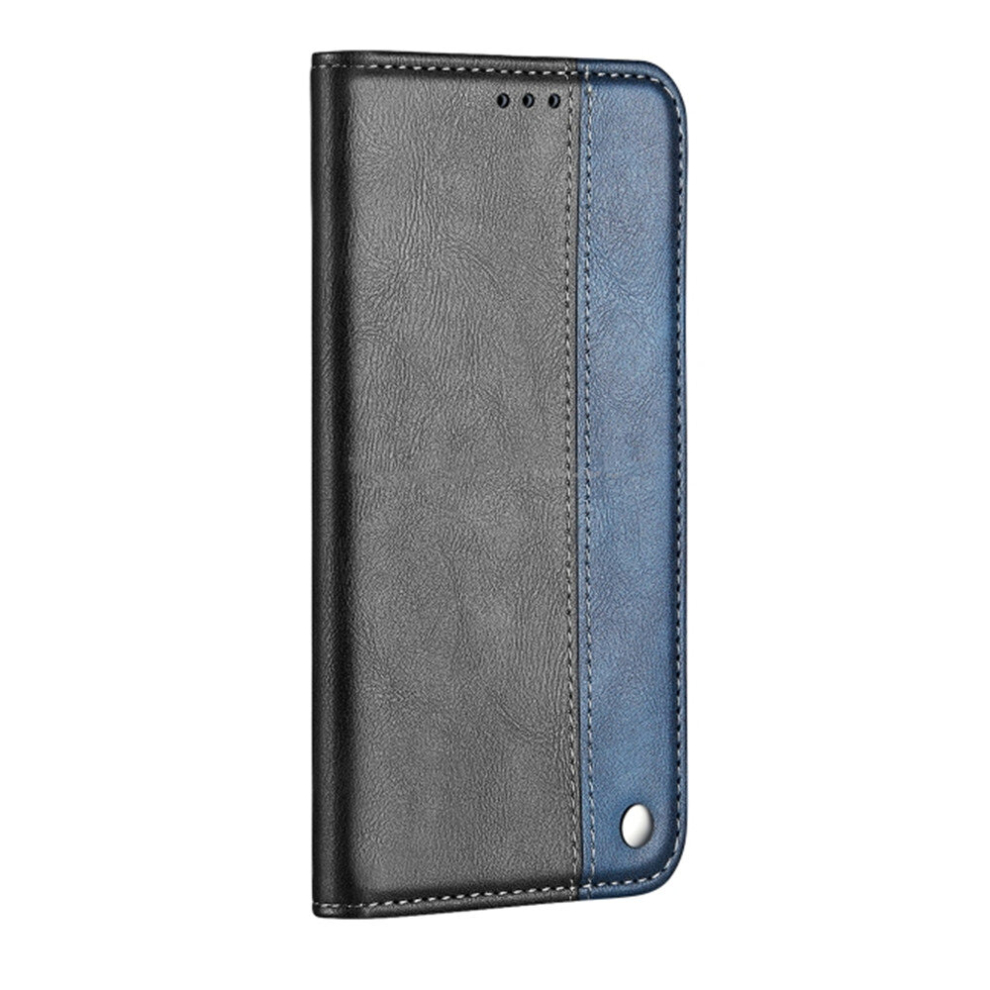 Business Solid Color Stitching Horizontal Flip Leather Case For Nokia 5.1, With Holder & Card Slots & Wallet & Lanyard (Blue) Blue 8881471550612