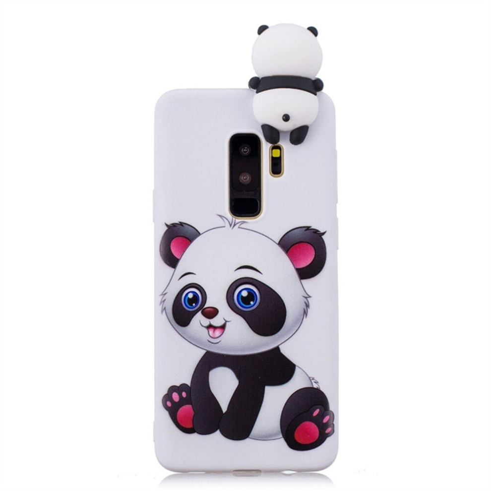 2Pc For Galaxy S9+ Shockproof Cartoon Tpu Protective Case(Panda) 8881471547278