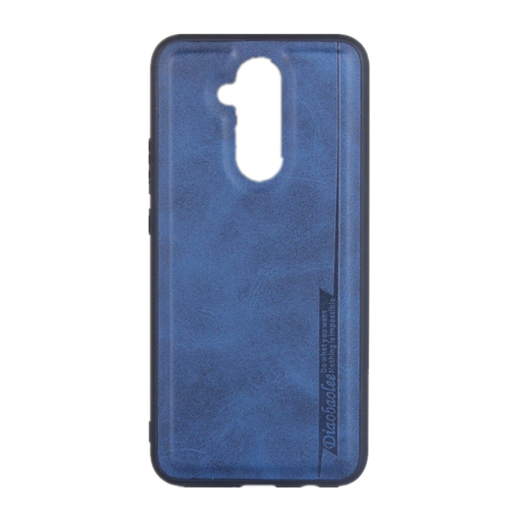 2Pcs For Huawei Mate 20 Lite Diaobaolee Shockproof Pu + Tpu Protective Case(Blue) Blue 8881471534506
