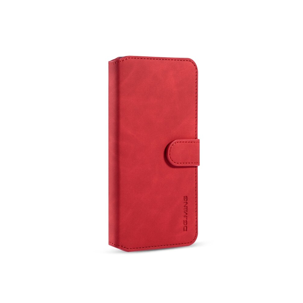 For Xiaomi Mi Cc9 Pro Dg.ming Retro Oil Side Horizontal Flip Case With Holder & Card Slots & Wallet(Red) Red 8881471544741