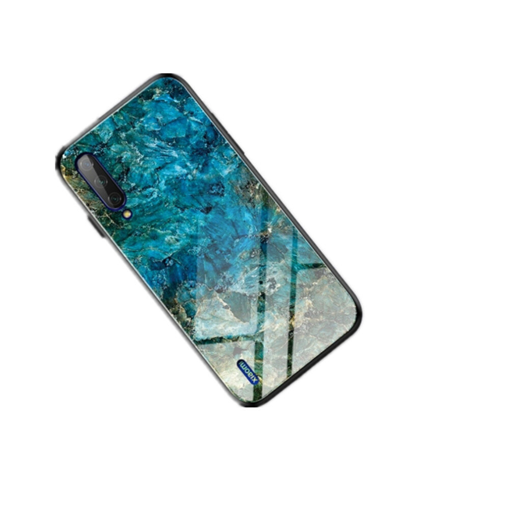 2Pcs Shockproof Tempered Glass + Tpu Case For Xiaomi Mi Cc9(Emerald) 8881471541702