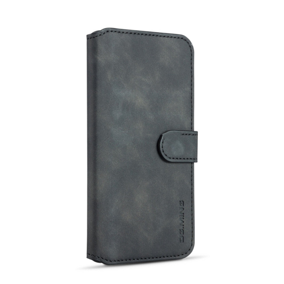Retro Oil Side Horizontal Flip Case For Huawei Y7 Pro (2019), With Holder & Card Slots & Wallet (Black) Black 8881471544819