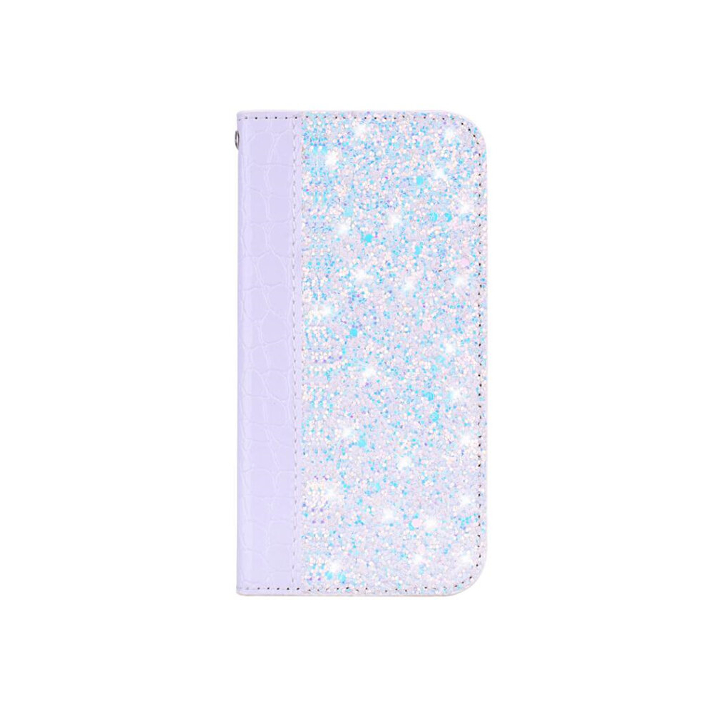 Crocodile Texture Glitter Powder Horizontal Flip Leather Case For Galaxy A30 8881471547902
