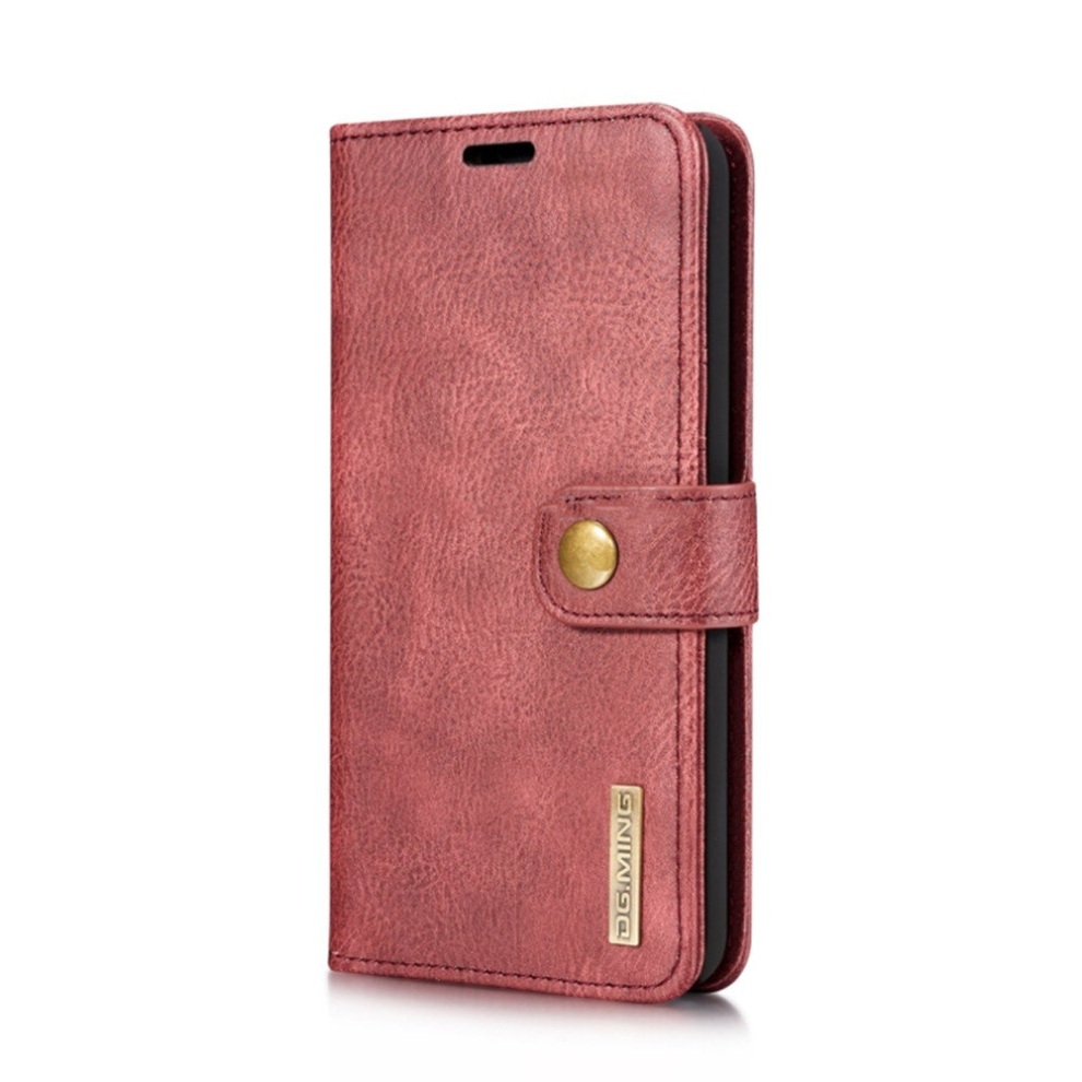 For Lg V30 Crazy Horse Texture Horizontal Flip Detachable Magnetic Protective Case With Holder & Card Slots & Wallet(Red) Red 8881471550209