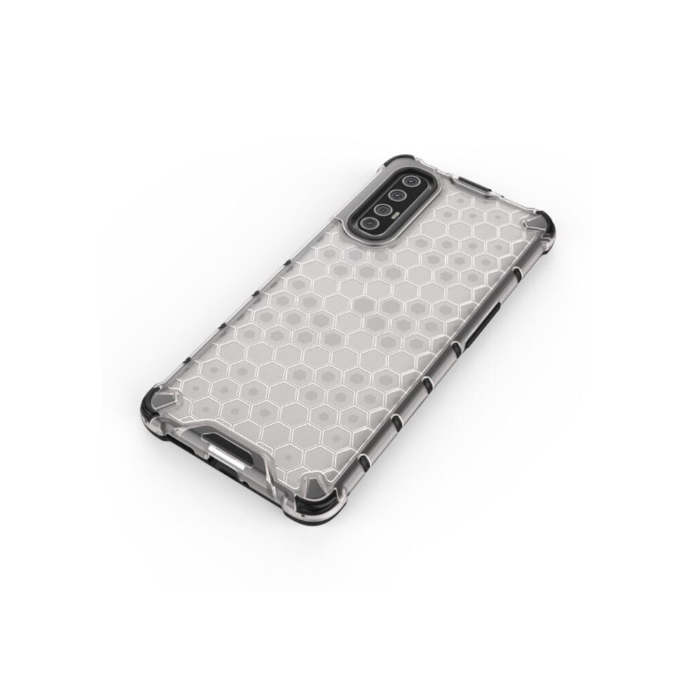 2Pcs For Oppo Reno3pro Shockproof Honeycomb Pc + Tpu Case 8881471546585