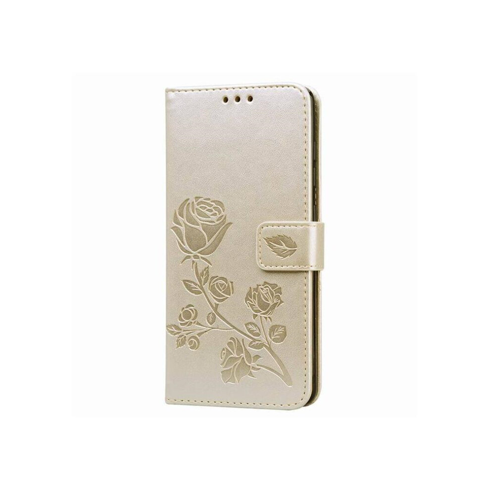 For Galaxy A20e Pressed Printing Rose Pattern Horizontal Flip Pu Leather Case 8881471543416