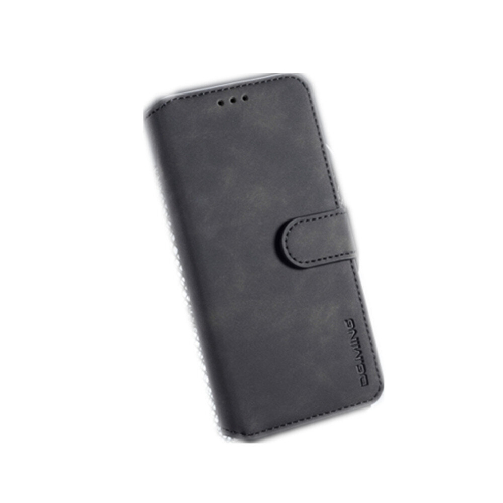 Retro Oil Side Horizontal Flip Case For Huawei P20, With Holder & Card Slots & Wallet (Black) Black 8881471550971