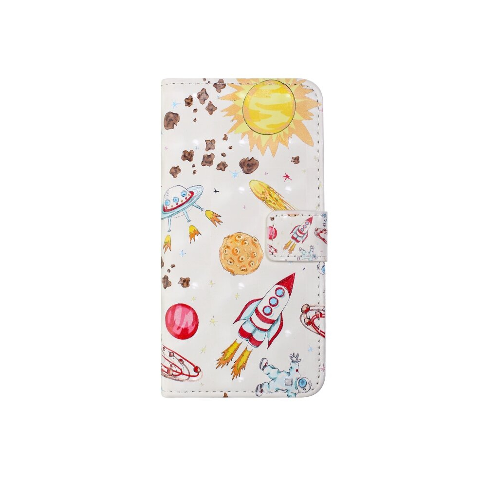 For Galaxy A10 3D Embossed Horizontal Flip Leather Case, With Holder & Card Slots & Wallet & Photo Frame(Rocket) 8881471541603